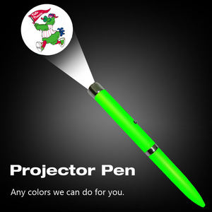 Oem cá nhân nhôm LED ánh sáng máy chiếu bút biểu tượng tùy chỉnh ngọn đuốc mới lạ bút bi với hình ảnh chiếu - Product Image 3