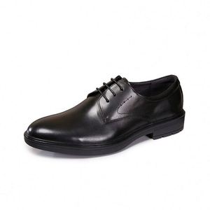 2025 New Men's Genuine Leather <b>Square</b> Toe Breathable Business British Oxfords Non-Slip Cushioned Wedding Formal Shoes - Product Image 5