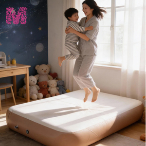 Matelas gonflable imperméable pour 2-3 personnes, installation rapide, hauteur 12 pouces, lit d'air, pompe électrique, auto-gonflant, camping en plein air - Product Image 1