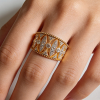Maßgefertigter Silber 10K/14K Vergoldeter Massivgold Labor-Gezüchteter Diamant Romantischer Verlobungs-Cluster-Ring Unisex IGI-Zertifiziert Jubiläumsring