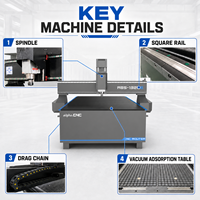 Hochpräzise 3-Achsen 1325 CNC-Fräsmaschine mit Vakuumtisch für Holzschnitzerei und MDF-Möbelverarbeitung