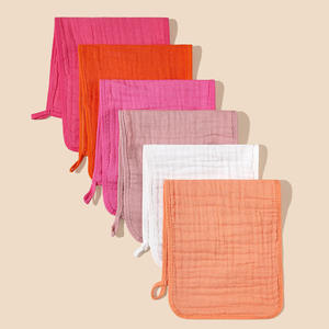 कस्टम आकार 100% जैविक कपास बर्प कपड़े नवजात लार तौलिया धोने कपड़े धोने के कपड़े धोने के कपड़े - Product Image 3