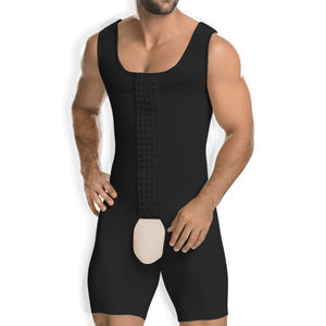Dropshipping Body sculptant pour homme à compression élevée, <span class=keywords><strong>Fajas</strong></span> colombiennes amincissantes, sous-vêtements noirs pour homme - Product Image 1