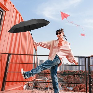Paraguas <span class=keywords><strong>de</strong></span> <span class=keywords><strong>Mano</strong></span> Totalmente Automático para el Viaje Diario, Ultraligero, Compacto, con Varillas Resistentes a Impactos, Resistente al Viento, para Lluvia y Sol - Product Image 4