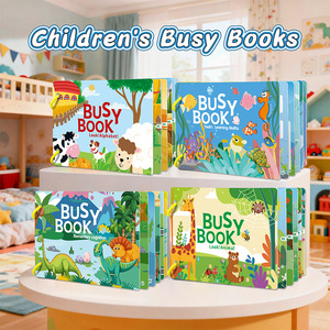 <span class=keywords><strong>Libro</strong></span> de Actividades Personalizado para Bebés, Colorido y Brillante, para el Aprendizaje Temprano, la Educación Cognitiva, <span class=keywords><strong>Libro</strong></span> de Papel Reutilizable - Product Image 5