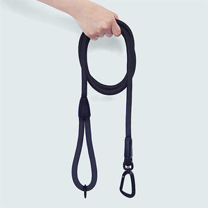 定制徽标高级训练超柔软尼龙绳狗牵引绳，带航空铝制登山扣 - Product Image 3