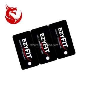 Carte de visite personnalisée en PVC miniature avec trou rond, impression offset, finition de surface par pelliculage, étiquette - Product Image 1