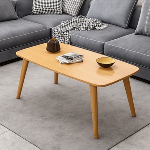 Japanese-style small apartment table/desk/guesthouse/casual coffee table/rental/home use/floor-standing double-layer coffee - Product Image 2