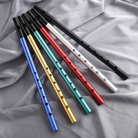 Wholesale colorful aluminum alloy alto flute, concert A, 6-hole vertical flute and piccolo musical instruments