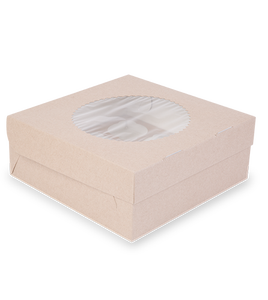 Caja de Papel Kraft al por Mayor para Muffins, 9 Unidades con Ventana Transparente, a Prueba de Fugas, para Comida para Llevar, Exhibición de Alimentos, Logotipo Personalizado - Product Image 2