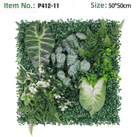 Panneau mural vertical en herbe artificielle tropicale en plastique, résistant aux UV, pour jardin, hôtel, toile de fond de mariage, extérieur et intérieur - Vente en gros