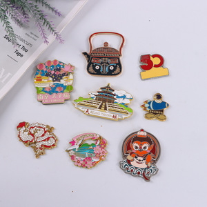 Insignias de Esmalte Personalizadas Shengxin, Pin con Cierre de Mariposa de Aleación, Insignias Metálicas Conmemorativas de Regalo, Estilo Anime de Dibujos Animados - Product Image 1
