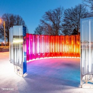 Vincentaa moderna decorazione esterna paesaggio arte installazione colorata grande scultura acrilica - Product Image 2