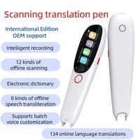 Dictionnaire électronique portable 134 langues, traducteur vocal instantané, scanner, stylo de traduction couleur