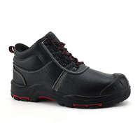 Chaussures de sécurité S3 à embout en acier, tige en cuir croûte, semelle extérieure en caoutchouc PU, anti-écrasement, anti-perforation, industrielles, été-printemps