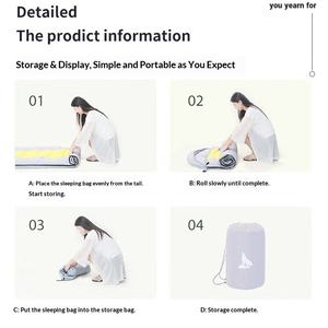 Sac de couchage d'extérieur hiver épaissi pour camping, voyage, chaud, anti-froid, résistant à la saleté, pour sieste au bureau, sac de couchage creux - Product Image 5