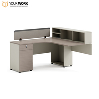 Bureau de travail modulaire extensible de qualité supérieure avec un design de panneau en bois durable pour un usage commercial