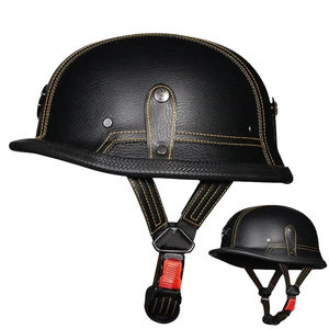 Quatre saisons Scooter <span class=keywords><strong>moto</strong></span> Vintage léger demi casque hommes et femmes voiture électrique casque ouvert visage - Product Image 2