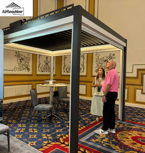 Airfun наружная моторизованная крыша для открытия и закрытия жалюзи со светодиодными лампами - Product Image 5