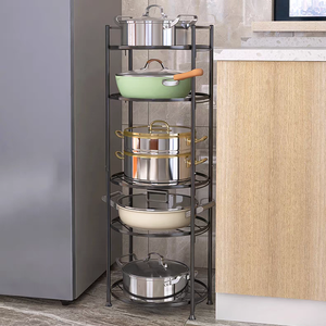 Estantes de cocina modernos de alta calidad Estantes de almacenamiento multifuncionales para pisos - Product Image 1