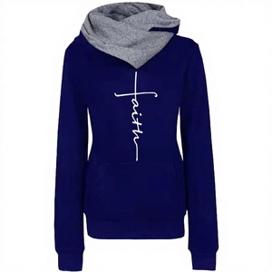 Sudadera con capucha de manga larga y cuello alto con estampado de la marca Faith para moda de invierno, estilo casual - Product Image 4