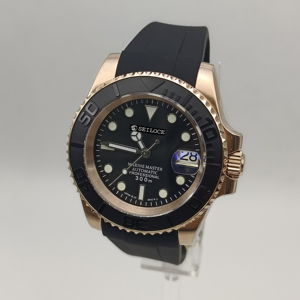 Montre automatique de luxe pour hommes, de haute qualité, avec mouvement NH35, en acier inoxydable, verre saphir, montre de plongée de luxe pour hommes - Product Image 2