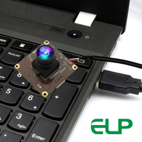 ELP 50fps 5MP Global Shutter Módulo de cámara USB sin lente de distorsión Alta velocidad 1440P 60fps Mini PC Cámara para transmisión en vivo