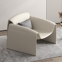 Fauteuil de style italien en cuir créatif pour la maison, l'hôtel, l'appartement – Mobilier d'appoint de loisirs – Prise en charge de la personnalisation OEM