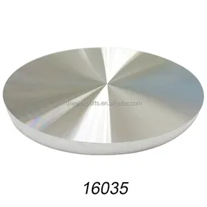 80mm diameter aluminum disc Solid Aluminum cake glass coffee table top adapter