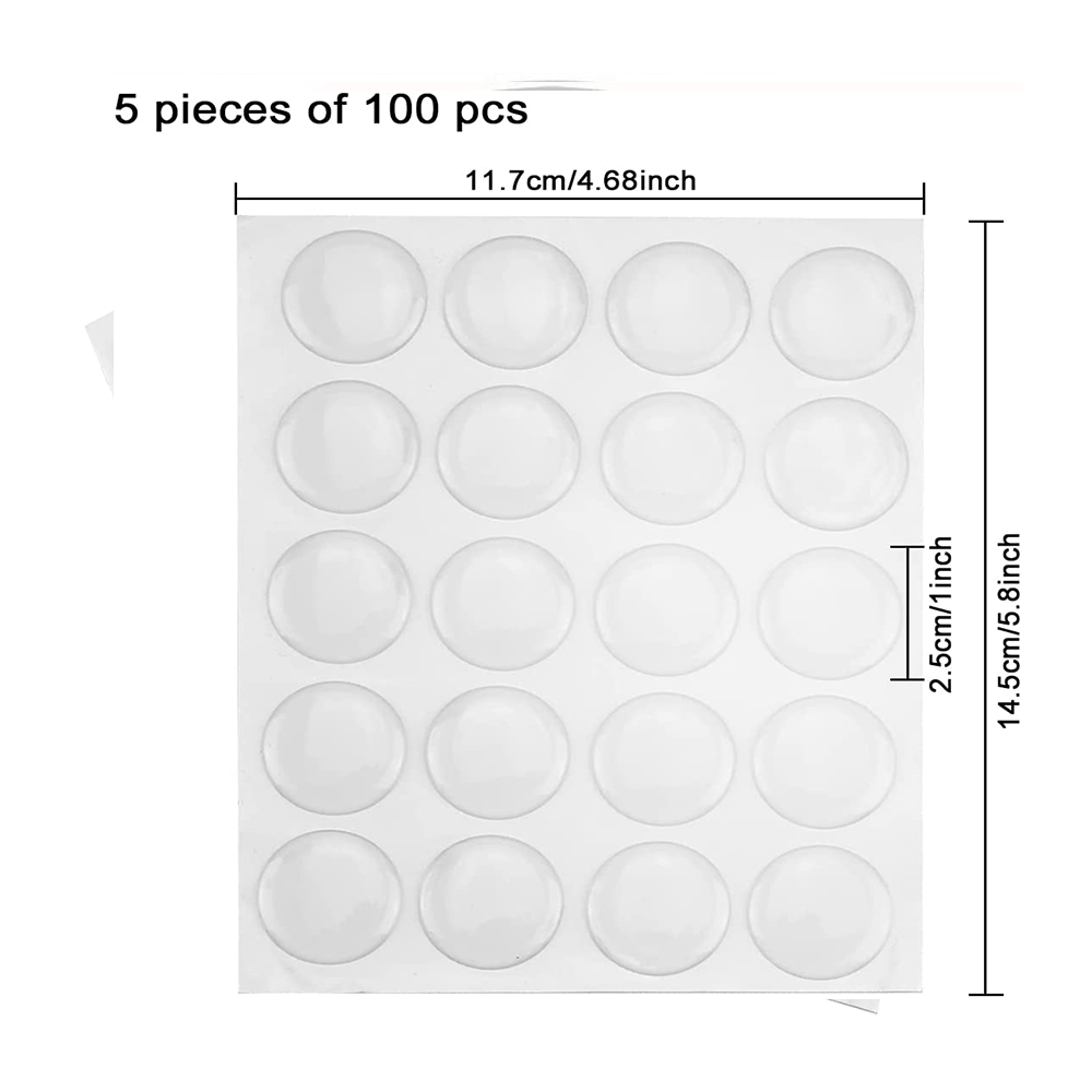 FHX круглые прозрачные эпоксидные наклейки по индивидуальному заказу, 60 шт. для подвесок бутылок или самодельных поделок, клейкие уплотнители