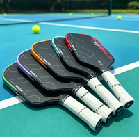 Raquette de pickleball SYPIK Triton 5 Pro 2026 avec surgrip blanc, raquettes allongées en fibre de carbone brute T700 pour équipement de tournoi