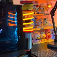 Lampe de table et veilleuse décorative personnalisée en forme d'amortisseur de voiture, design créatif imprimé en 3D de style industriel