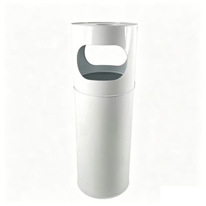 Cenicero Metálico <span class=keywords><strong>para</strong></span> Cigarros <span class=keywords><strong>con</strong></span> <span class=keywords><strong>Tapa</strong></span> y Contenedor de Basura, <span class=keywords><strong>Cubo</strong></span> de Basura Comercial de Acero Inoxidable <span class=keywords><strong>para</strong></span> Interiores y Exteriores - Product Image 3