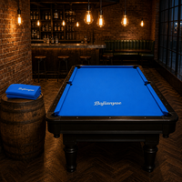 Tissu de billard bleu roi avec ensemble de coussins pour table de snooker, idéal pour la rénovation de tables de bar et de club à domicile