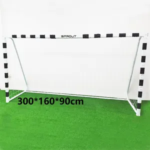 300*160*90钢全尺寸足球网便携式廉价足球球门出售