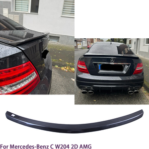 สำหรับ W204 C-Class C204คูเป้2ประตู AMG สไตล์คาร์บอนไฟเบอร์สปอยเลอร์ท้ายรถปีก2007-2014 - Product Image 2