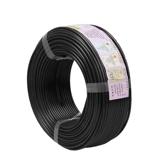 PVC Insulated Electric Flexible Copper Cable RVV 3x1mm 3 Core 4 Core PVC Coated Stranded Copper Wire and Cables Electrics