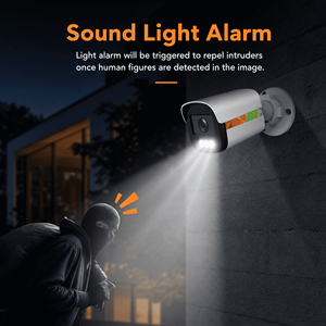 4MP Hik対応 フルカラーPoE <span class=keywords><strong>CCTV</strong></span>カメラ 防水音声Colorvu 4MMレンズ 2K屋外セキュリティIPネットワークカメラ - Product Image 2