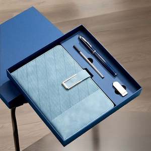 2025 New Arrivals Custom A5 <b>Notebook</b> Gift <b>Set</b> Elastic Strap Pen Holder PU Leather Printed Logo Mother's Day Trending Promotional - Product Image 2