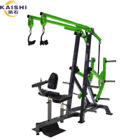 Máquina de remo isocinética Kaishi Iso-Lateral con carga de placas, equipo comercial de gimnasio para entrenamiento de espalda y brazos, ideal para culturismo.