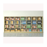 Bibliothèque industrielle en acier robuste avec étagères réglables pour la maison et le bureau