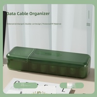 Boîte de rangement pour câbles de données de bureau, organisateur de câbles de charge, boîte de rangement pour chargeurs, dites adieu à la désordre