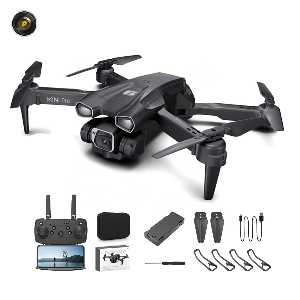 H66 Foldable RC Drone for Beginners 4K High-Definition Aerial Camera Dual WiFi Wireless Fixed Height Single Camera Batteries