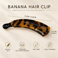 Jepit Rambut Pisang DD Wholesale Tanpa Tekanan 11cm Jepit Pisang Asetat Besar untuk Rambut Tebal Aksesoris Rambut Yoga