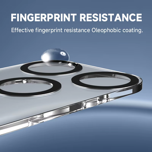 Protection d'objectif d'appareil photo en verre trempé haute définition anti-explosion pour <span class=keywords><strong>iPhone</strong></span> 17 Pro <span class=keywords><strong>Max</strong></span>, compatible <span class=keywords><strong>iPhone</strong></span> 16, 15, 14 – Offre Spéciale - Product Image 4