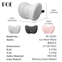 Oreiller ergonomique polyvalent en mousse à mémoire de forme et soie de lait, doux, pour la sieste au bureau, le sommeil et la position assise, amovible et lavable
