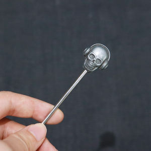 Cuchara de barra de acero inoxidable 304, agitador de cabeza de fantasma creativo, cóctel, té de la leche, uso doméstico, coctelera de vino de Metal, herramienta, modelo, agitador de números - Product Image 3