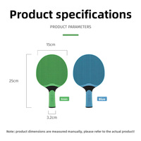 Raquette de tennis de table en plastique monobloc personnalisée pour l'extérieur, durable, pour l'entraînement et les loisirs