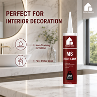 Feidu's Home MSSealant |   Dapat Dicat, Tidak Mengotor untuk Permukaan Batu, Ramah Lingkungan & Tahan Jamur, Untuk Penggunaan Interior