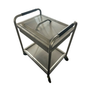 Chariot à déjeuner en acier inoxydable VICTORY avec roue en inox pour hôtels, restaurants et supermarchés-Equipement de cuisine pour la salle à manger - Product Image 5